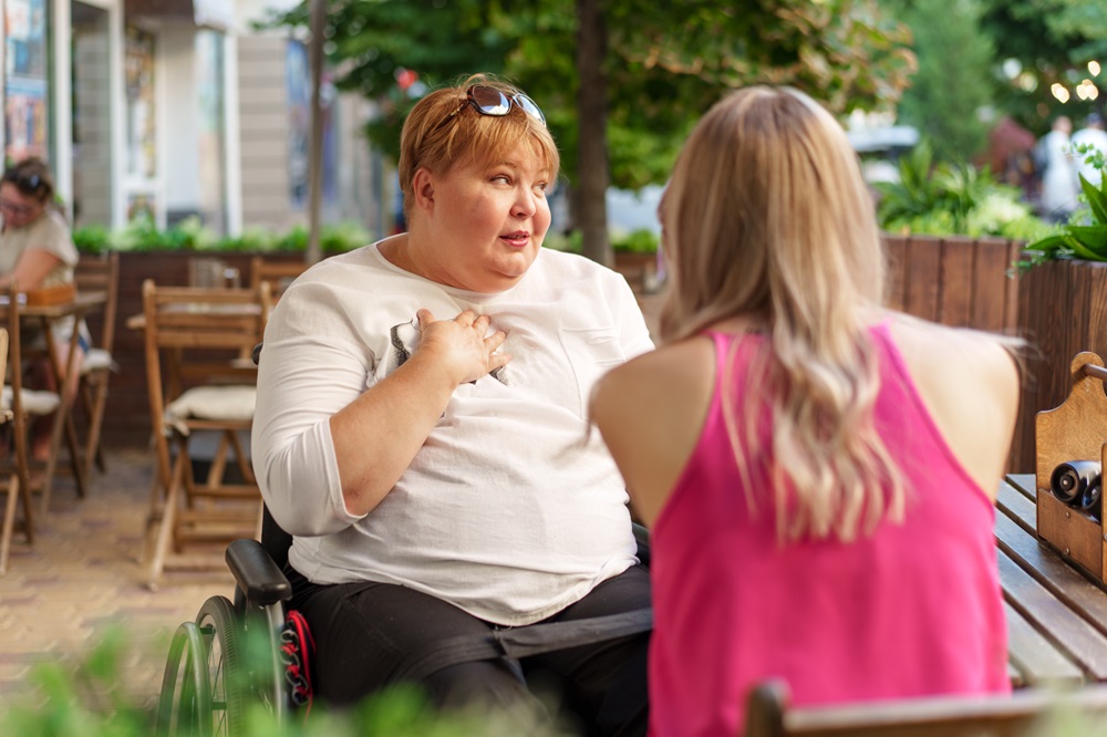 Mother with disability